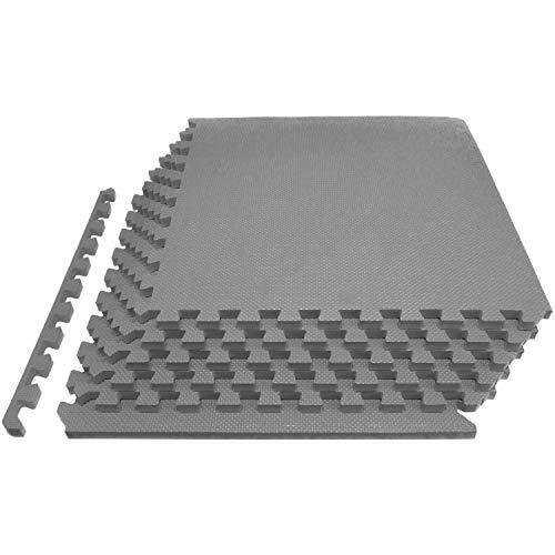 Puzzle grube mata pod sprzęt do ćwiczeń 6 szt szary komplet 2 cm - zdjęcie 2