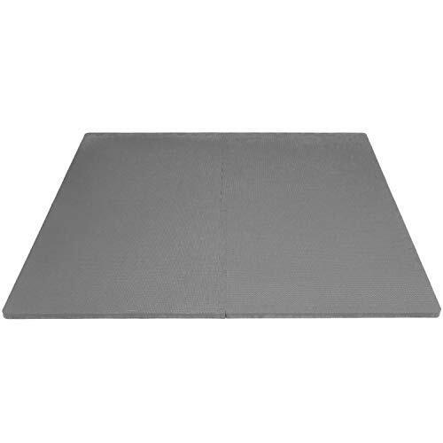 Puzzle grube mata pod sprzęt do ćwiczeń 6 szt szary komplet 2 cm - zdjęcie 5