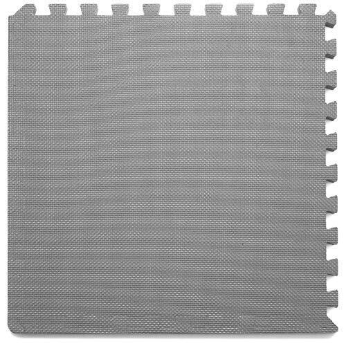 Puzzle grube mata pod sprzęt do ćwiczeń 6 szt szary komplet 2 cm - zdjęcie 6