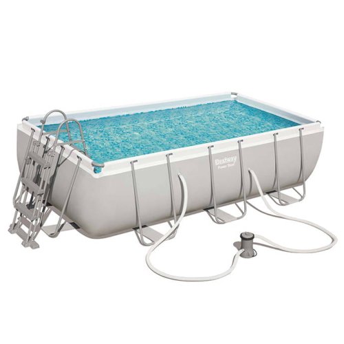 Basen stelażowy Bestway 56441 Power Steel 404x201x100 cm zestaw pompa drabinka - zdjęcie 2