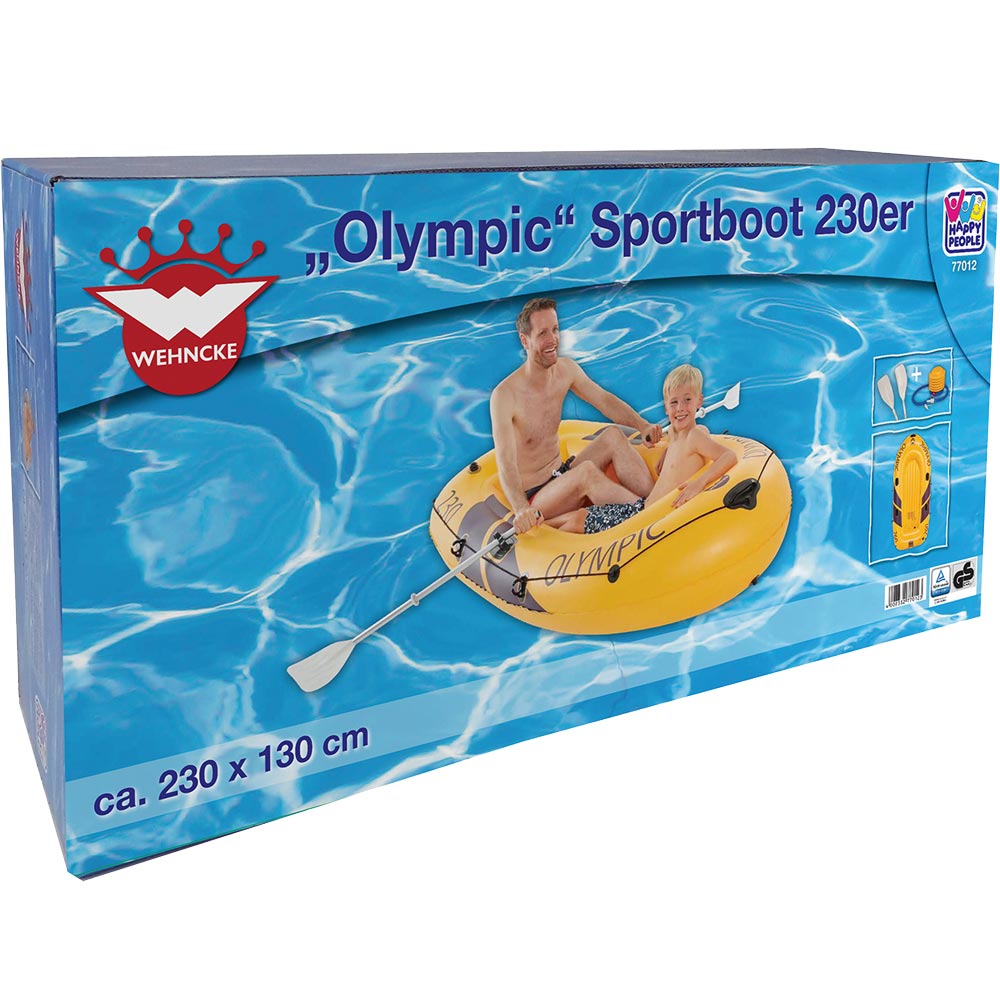 Dmuchany ponton zestaw wiosła Happy People Olympic 230 2 osobowy - zdjęcie 4