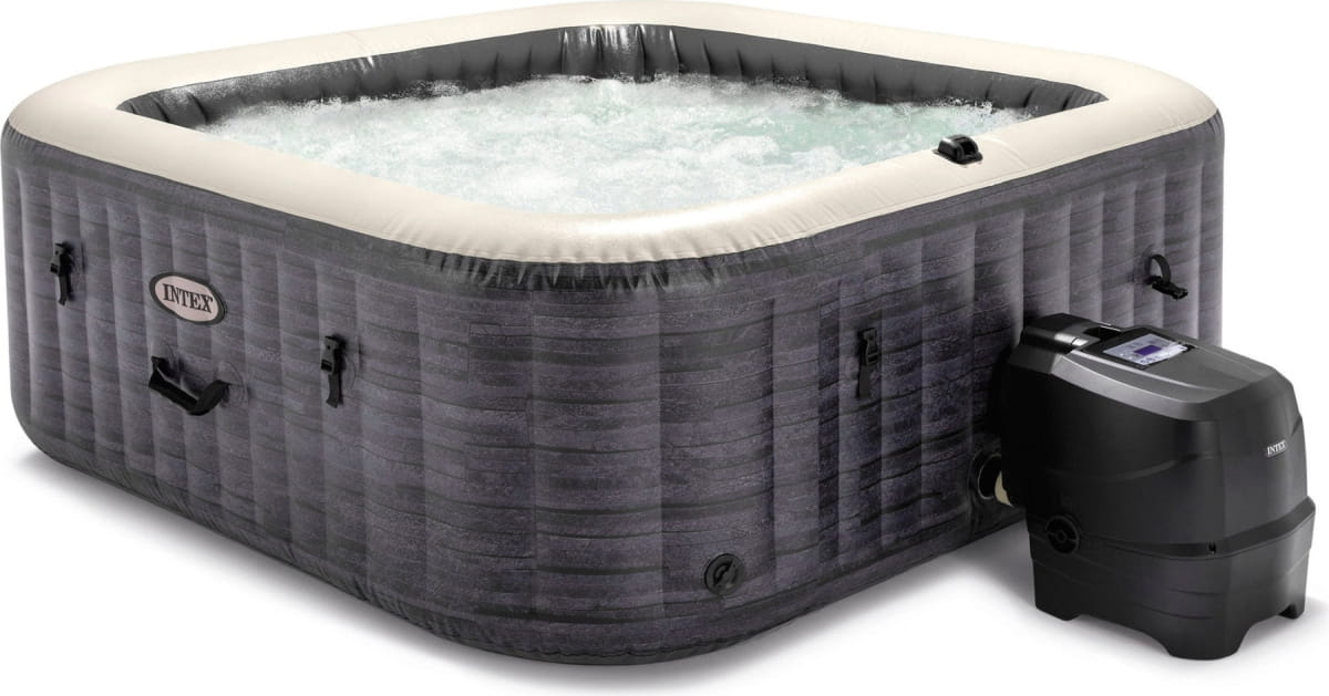 Dmuchane ogrodowe SPA Hydromasaż Intex PureSpa Greystone Deluxe dla 4 osób WI-FI jacuzzi LED - zdjęcie 3
