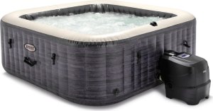 Dmuchane ogrodowe SPA Hydromasaż Intex PureSpa Greystone Deluxe dla 4 osób WI-FI jacuzzi LED - zdjęcie 3