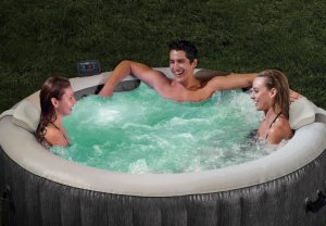 Jacuzzi INTEX 28440 Dmuchane SPA z hydromasażem 196x71cm LED WI-FI - zdjęcie 3