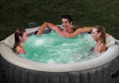 Jacuzzi INTEX 28440 Dmuchane SPA z hydromasażem 196x71cm LED WI-FI - zdjęcie 3