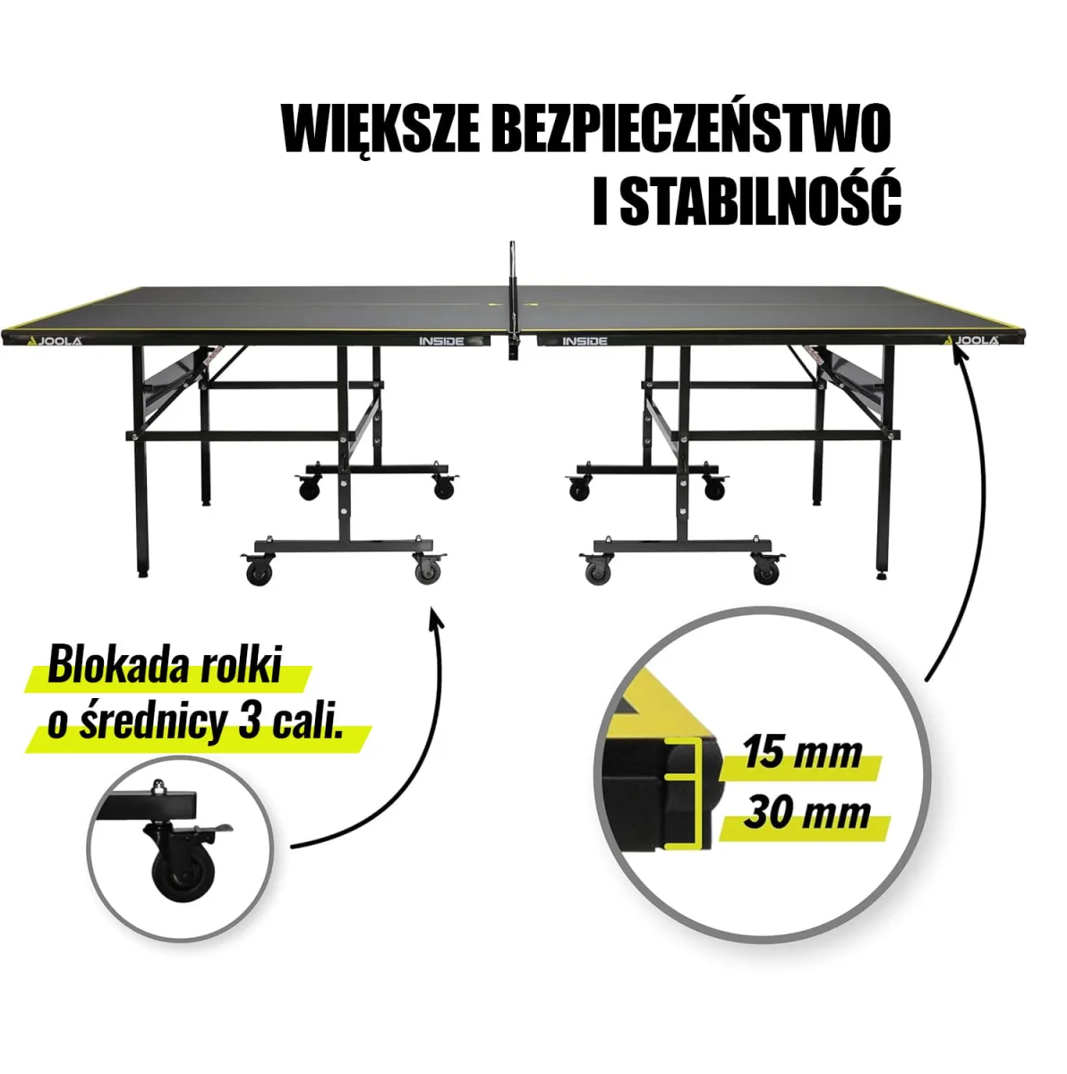 Stół do tenisa stołowego JOOLA Inside J15 - zdjęcie 4
