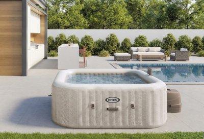 Jacuzzi SPA ogrodowe INTEX 28472 Pure Spa Chevron Deluxe dla 6 osób Wi-Fi  - zdjęcie 5