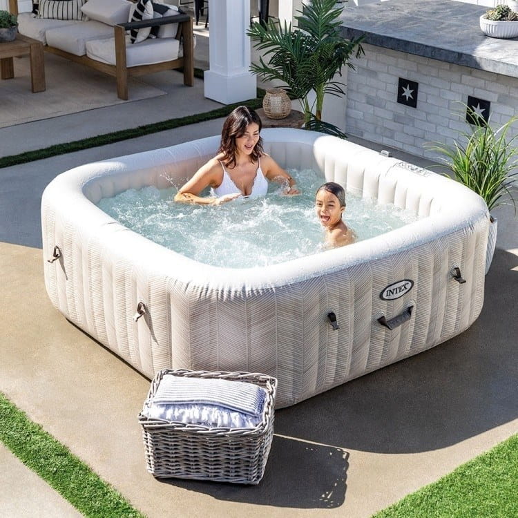 Jacuzzi SPA ogrodowe INTEX 28472 Pure Spa Chevron Deluxe dla 6 osób Wi-Fi  - zdjęcie 12