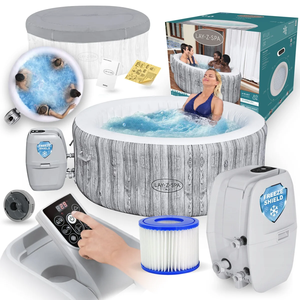 Jacuzzi SPA ogrodowe Bestway 60085 Fiji AirJet Pro 4 osobowe 180cm