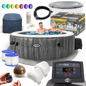 Jacuzzi INTEX 28440 Dmuchane SPA z hydromasażem 196x71cm LED WI-FI