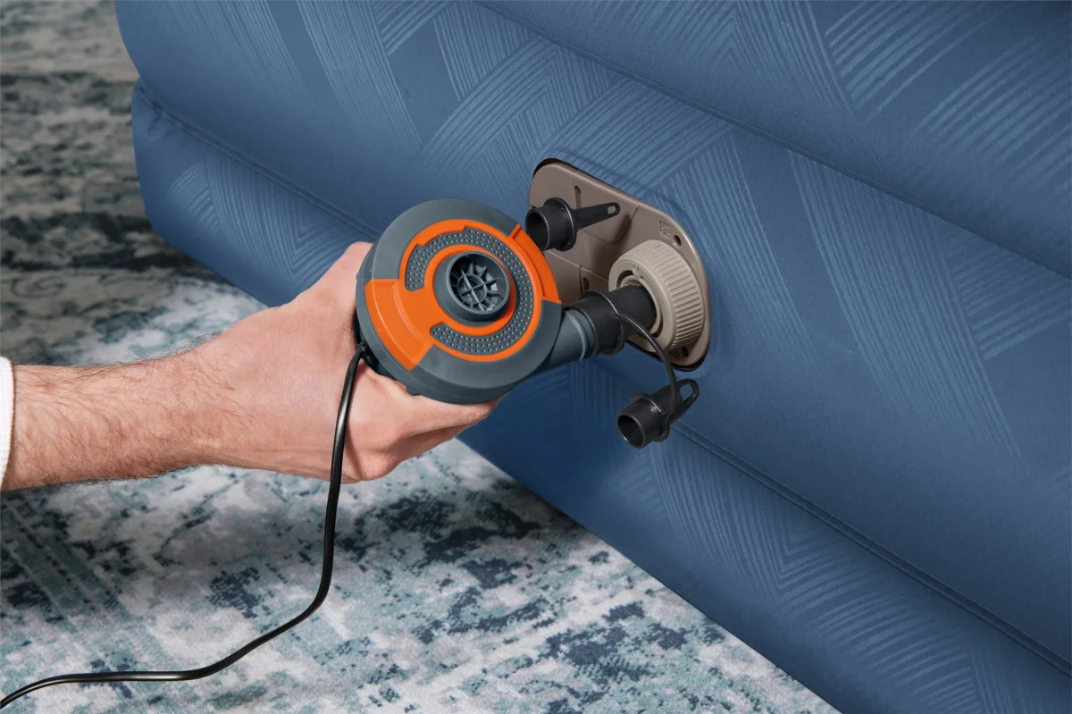 Materac dmuchany dwuosobowy Bestway 69075 z pompką elektryczną 203cm - zdjęcie 9