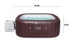 Jacuzzi SPA ogrodowe Bestway 60033 Maldives HydroJet Pro dla 5-7osób 201cm LED - zdjęcie 19