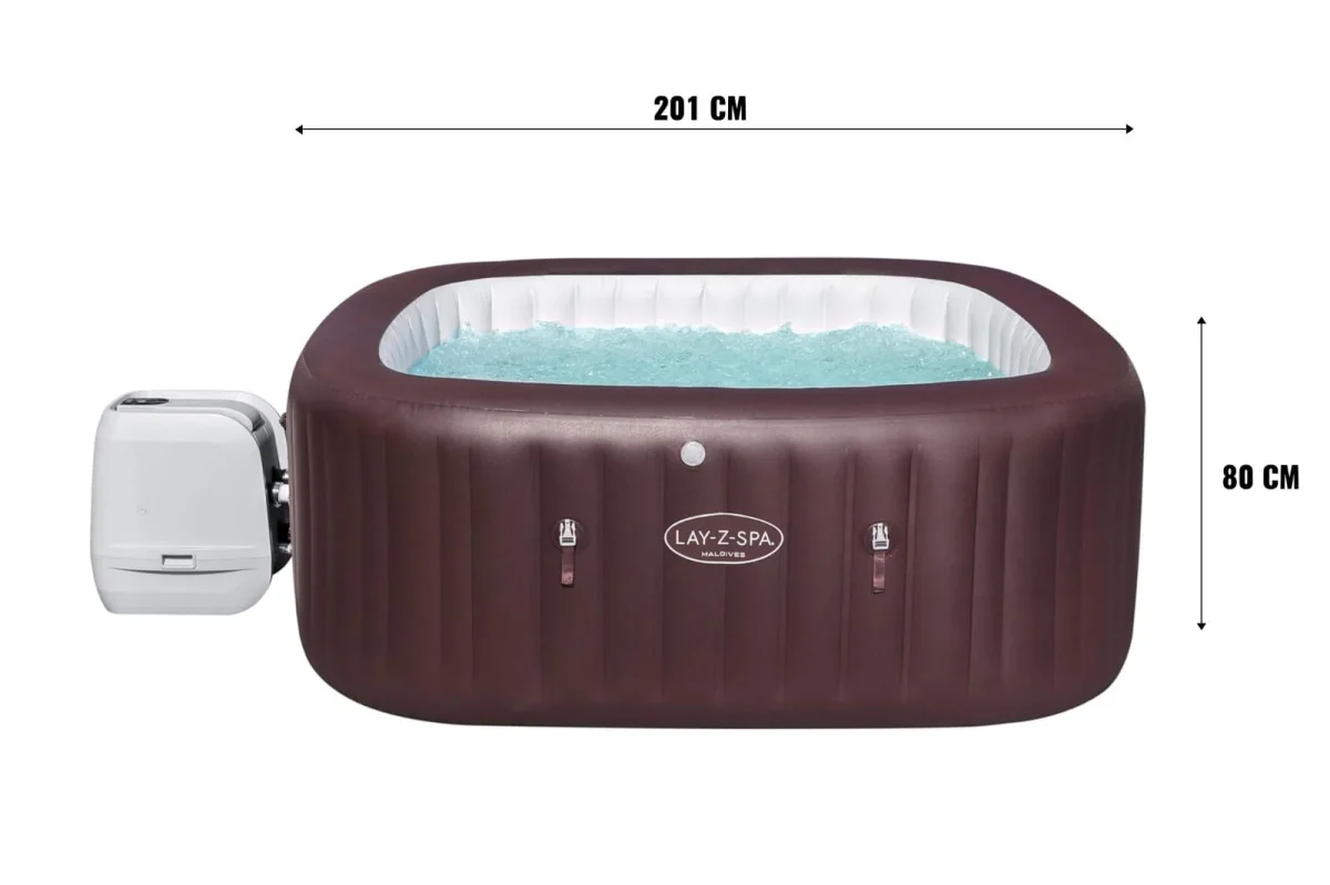 Jacuzzi SPA ogrodowe Bestway 60033 Maldives HydroJet Pro dla 5-7osób 201cm LED - zdjęcie 19