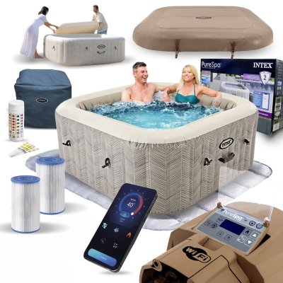 Jacuzzi ogrodowe SPA INTEX 28446 Pure Spa Chevron Deluxe dla 4 osób Wi-Fi