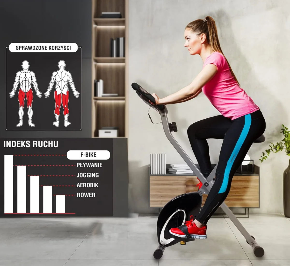 Rower rowerek treningowy stacjonarny regulowany składany ULTRASPORT - zdjęcie 11