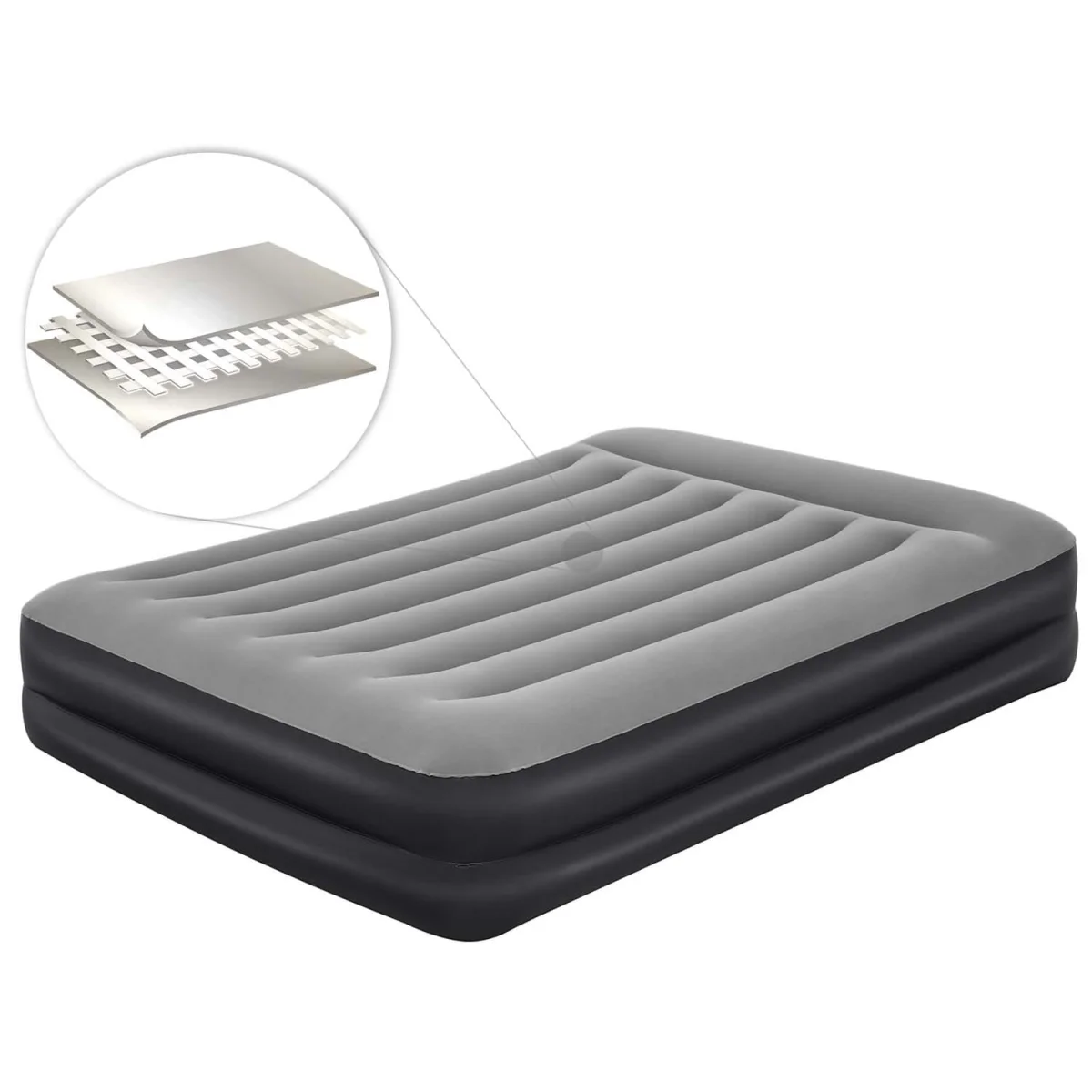 Materac dmuchany BESTWAY 67403 dwuosobowy z wbudowaną pompką - zdjęcie 8