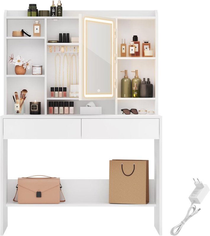 toaletka-z-lustrem-led-biala