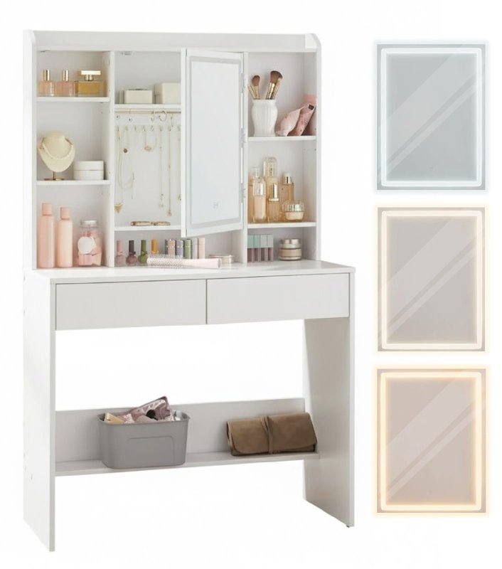 toaletka-z-lustrem-led-biala