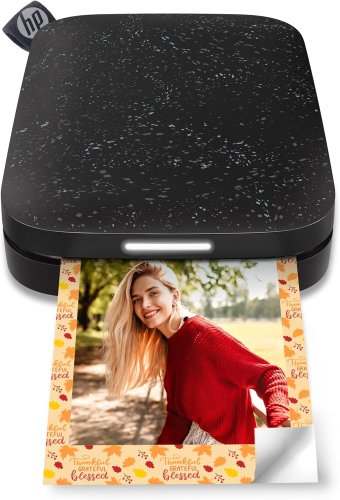 Przenośna drukarka natychmiastowa fotograficzna HP Sprocket 2 "x 3" błyskawiczna czarna