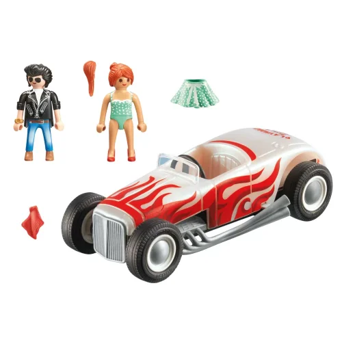 Figurki Playmobil Samochód 2 figurki City Life Hot Rod 71078 - zdjęcie 2