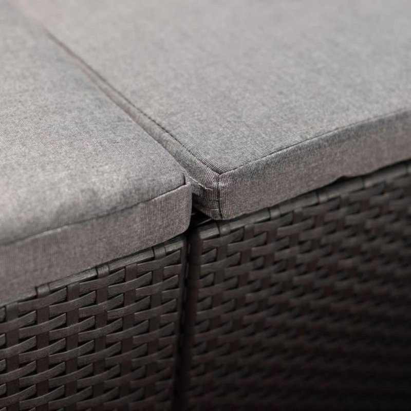 zestaw mebli ogrodowych technorattan grafitowy keter