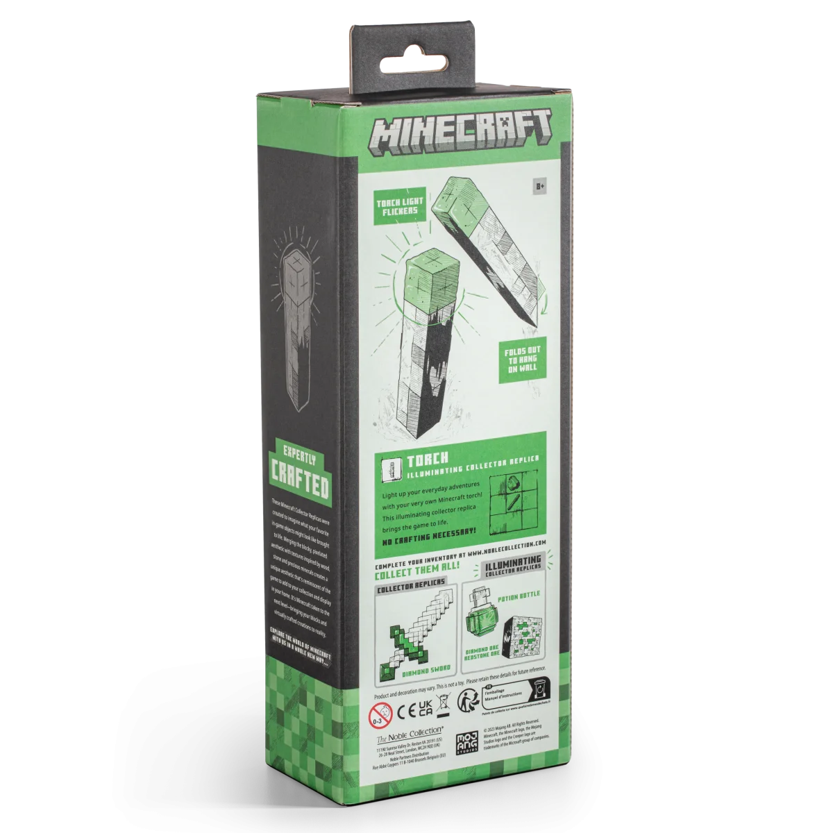 Lampka pochodnia Minecraft 3D LED Torch The Noble Collection NN3727 - zdjęcie 12