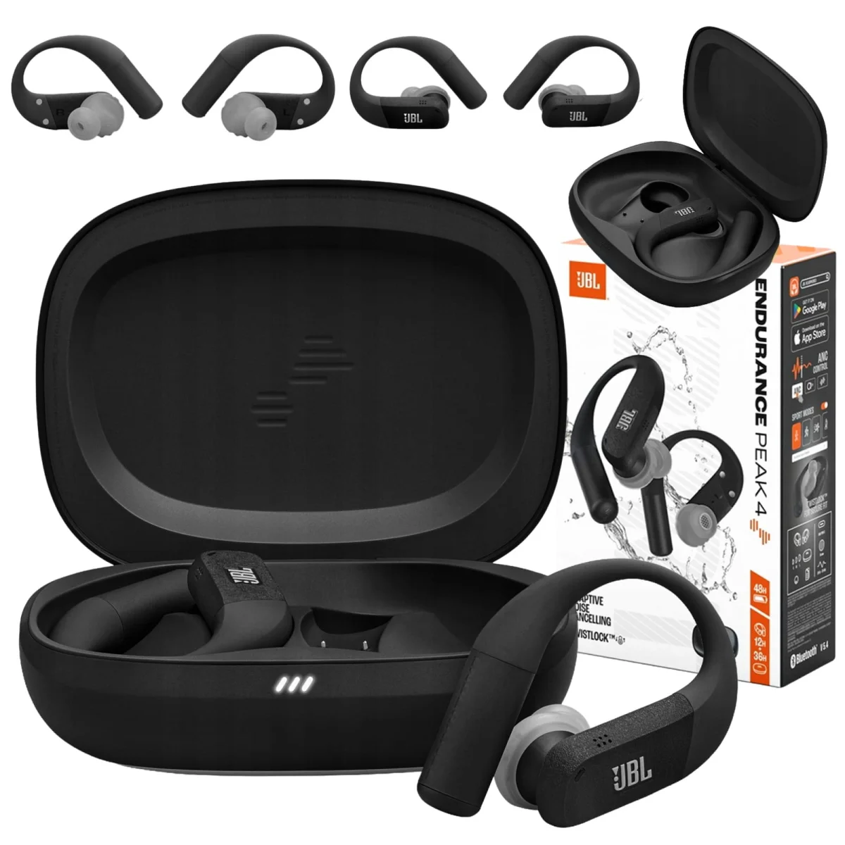 Słuchawki Bezprzewodowe JBL Endurance Peak 4 czarne