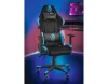 Fotel krzesło gamingowe ergonomiczne wygodne czarno-niebieskie - zdjęcie 11