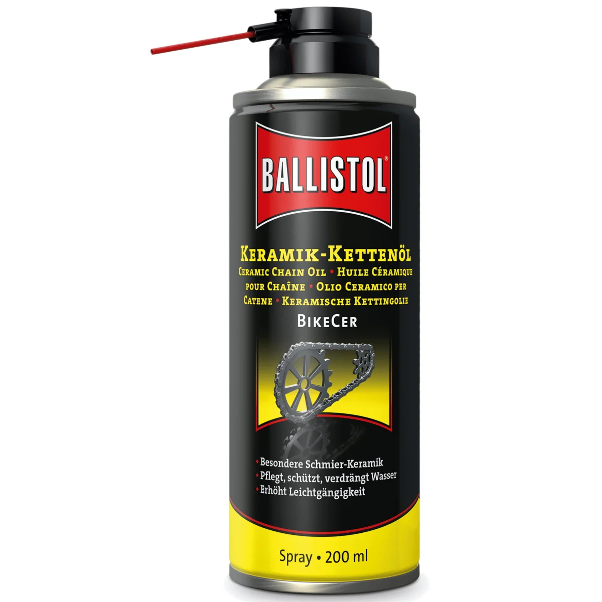 Olej do łańcuchów napędów rowerów Ballistol Ceramic Chain Oil 200 ml