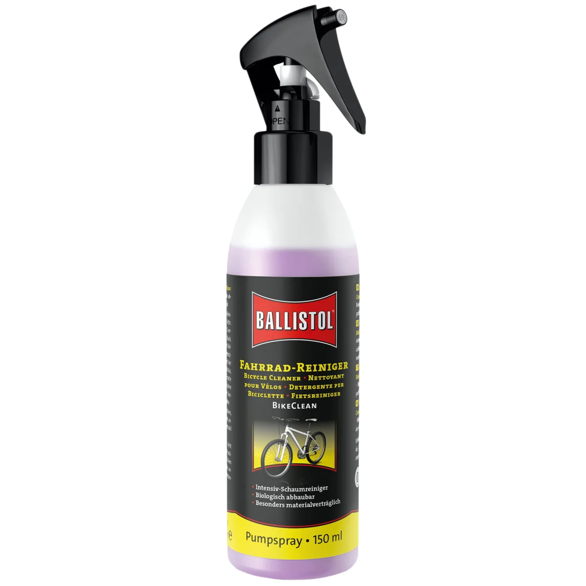 Środek czyszczący do łańcuchów rowerów Ballistol BikeClean Pump Spray 150ml