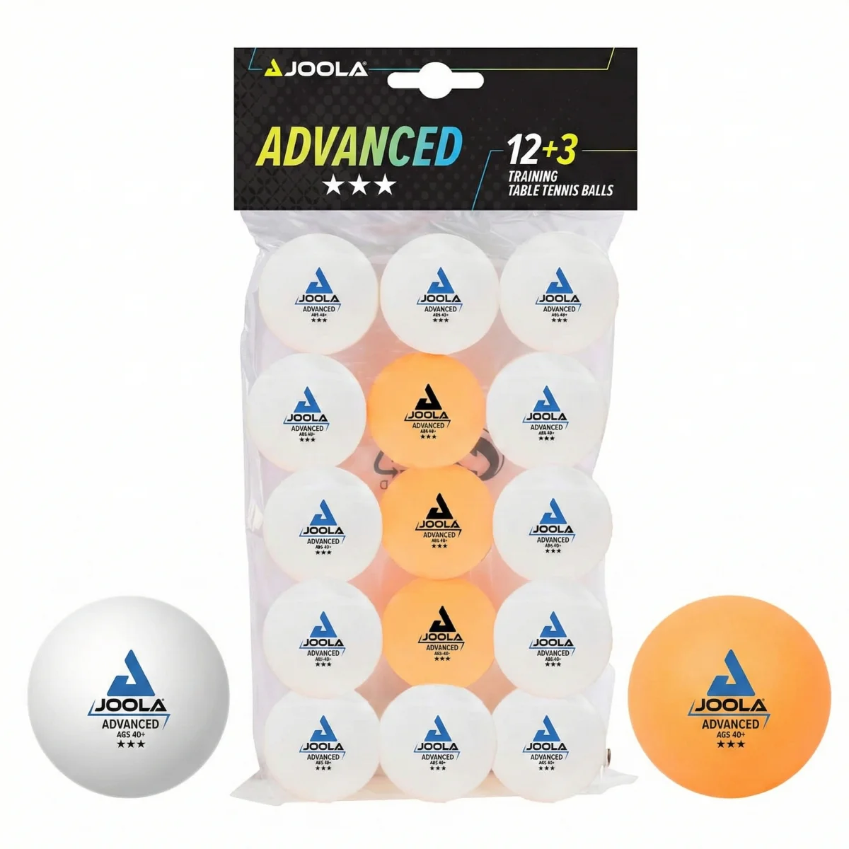 Piłeczki do tenisa stołowego JOOLA Advanced Training 15 sztuk