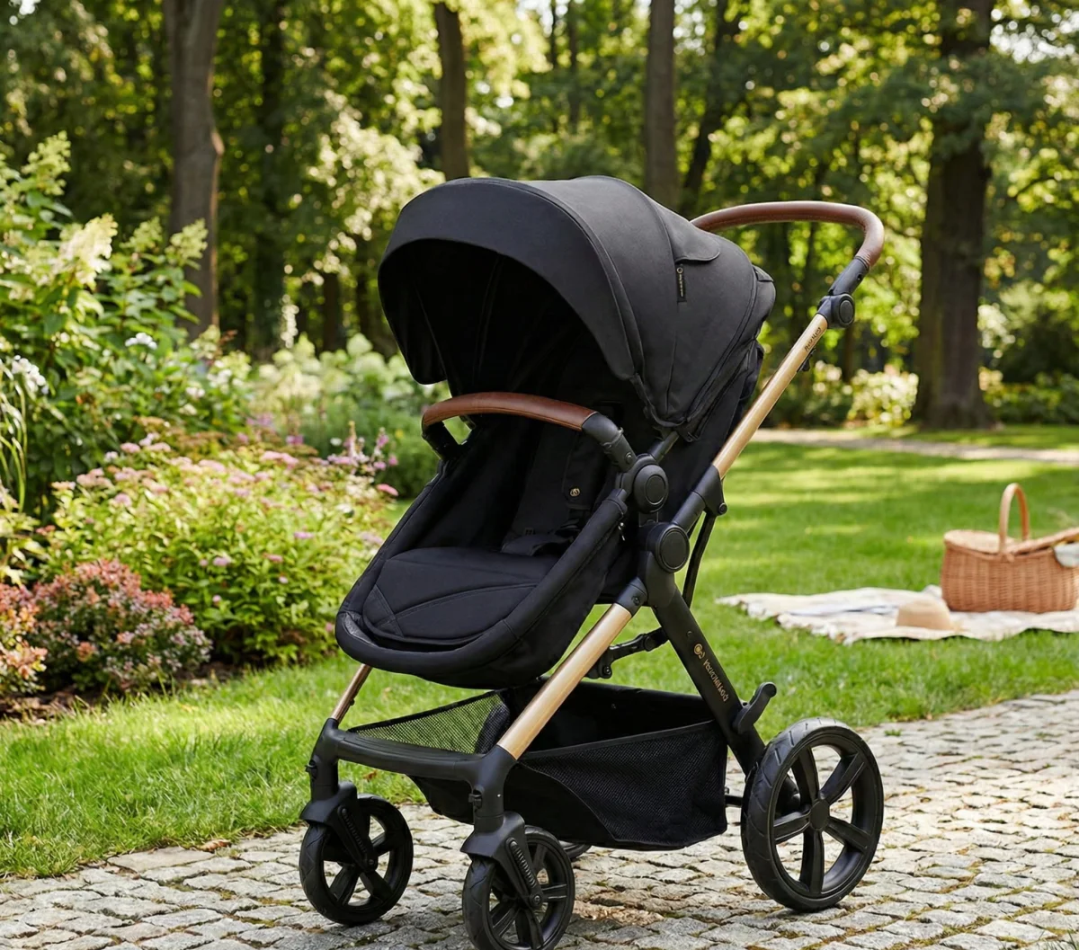 Wózek dziecięcy Kinderkraft MOOV 2 wielofunkcyjny 3w1 z fotelikiem czarny - zdjęcie 18