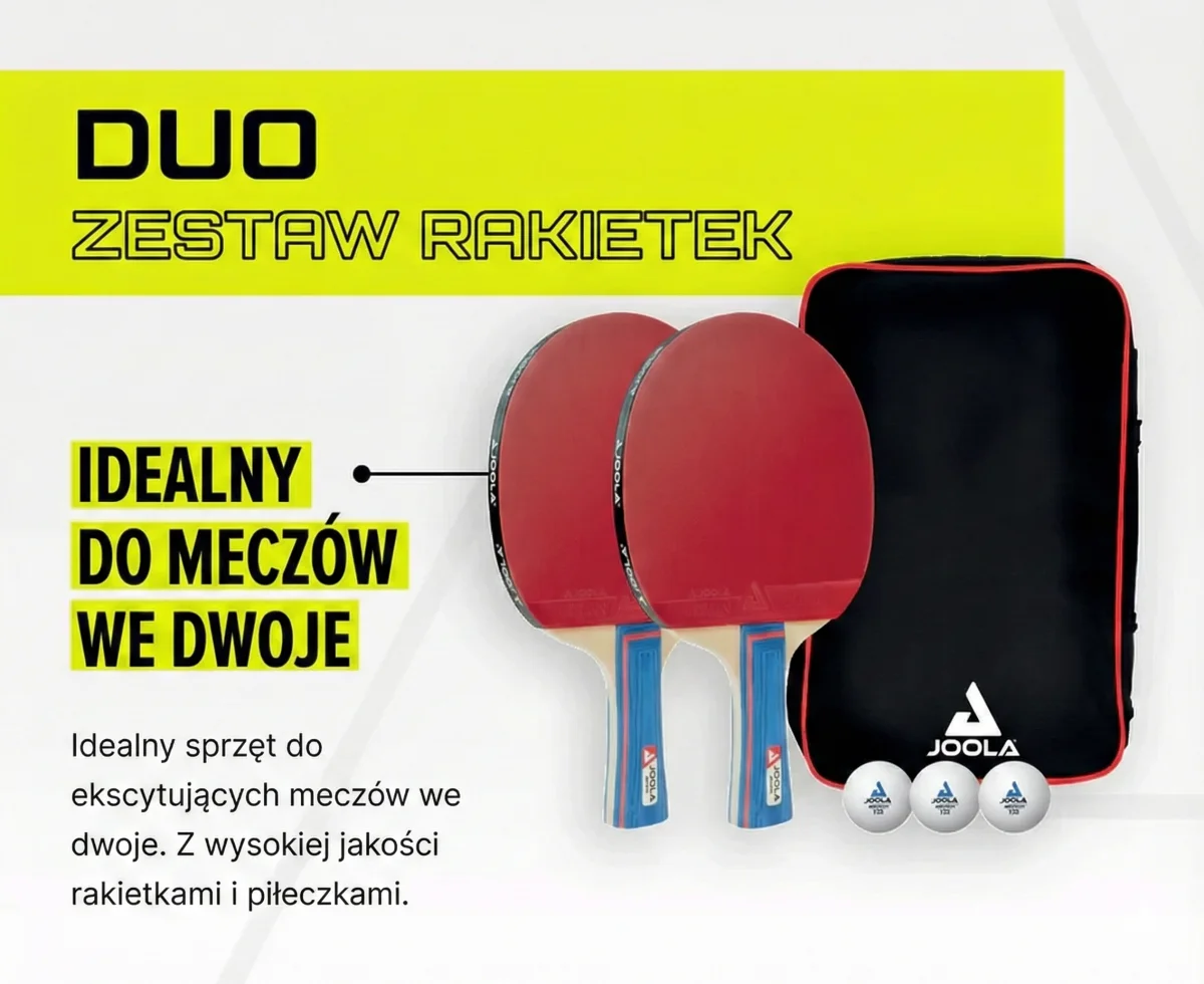 Zestaw rakietki piłeczki do tenisa stołowego rakietka JOOLA TT-SET DUO - zdjęcie 7