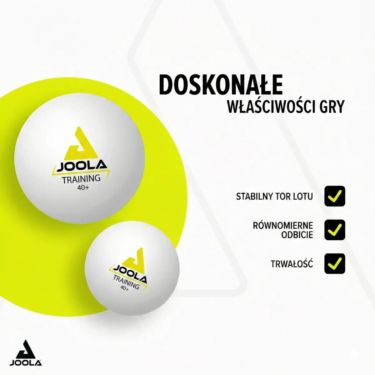 Piłeczki do tenisa stołowego JOOLA 40 Training zestaw 144 sztuki - zdjęcie 6