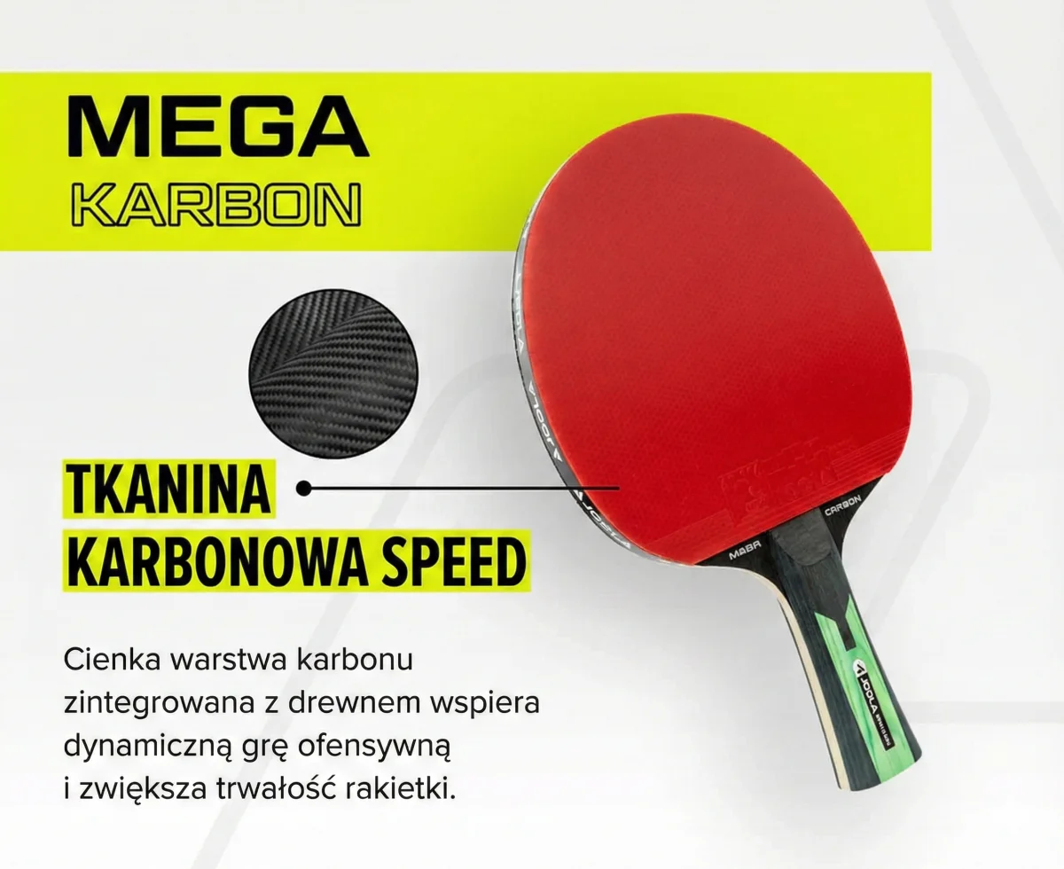 Rakietka paletka do tenisa stołowego JOOLA Mega Carbon 54205 - zdjęcie 17