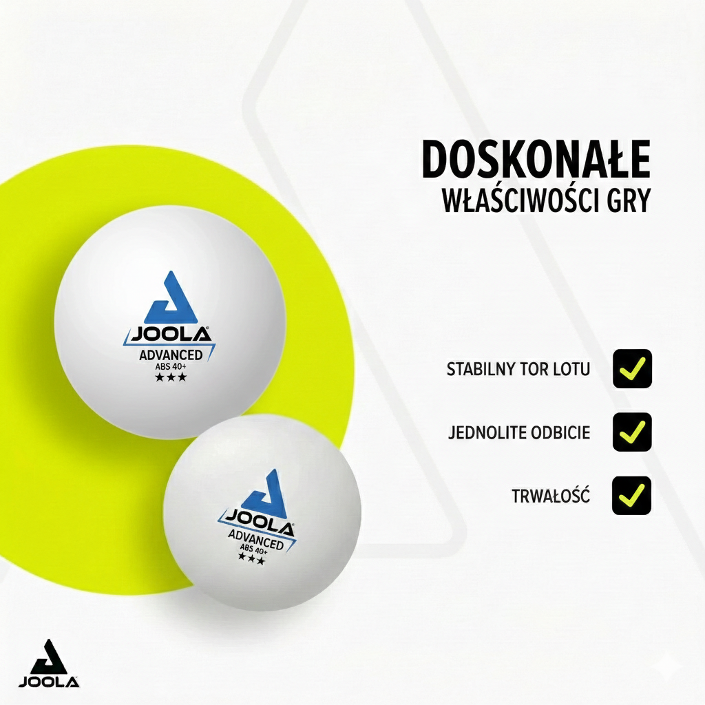 Piłeczki do tenisa stołowego JOOLA Advanced Training 40+ 24 szt. białe - zdjęcie 6
