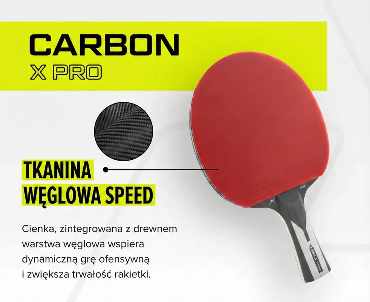 Paletka rakietka do tenisa stołowego Joola TT-BAT CARBON X PRO - zdjęcie 9