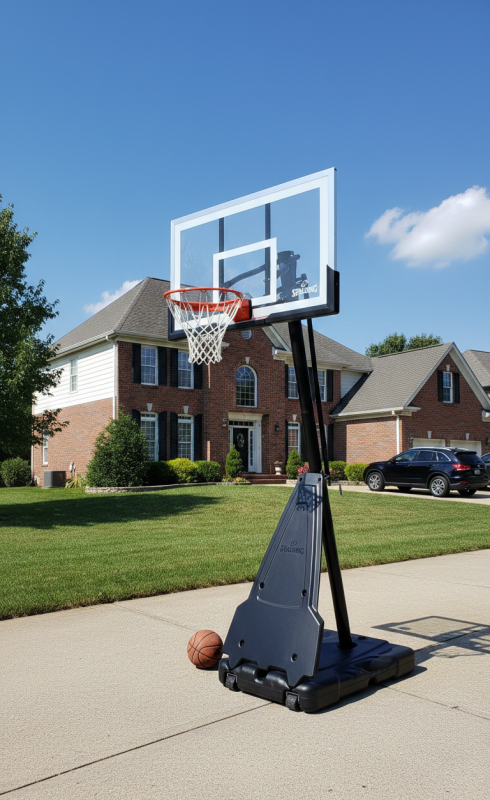 profesjonalny kosz do koszykowki spalding portable
