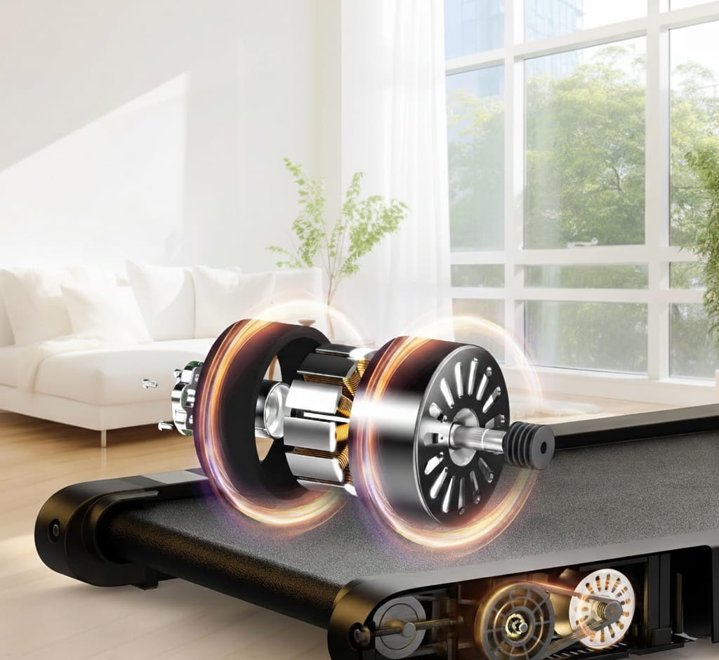 Bieżnia wibracyjna do chodzenia 3w1 Bluetooth 0,3–6 km/h Sperax LED aplikacja 150 kg - zdjęcie 7