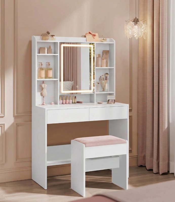 taboret-do-toaletki-rozowy-bialy