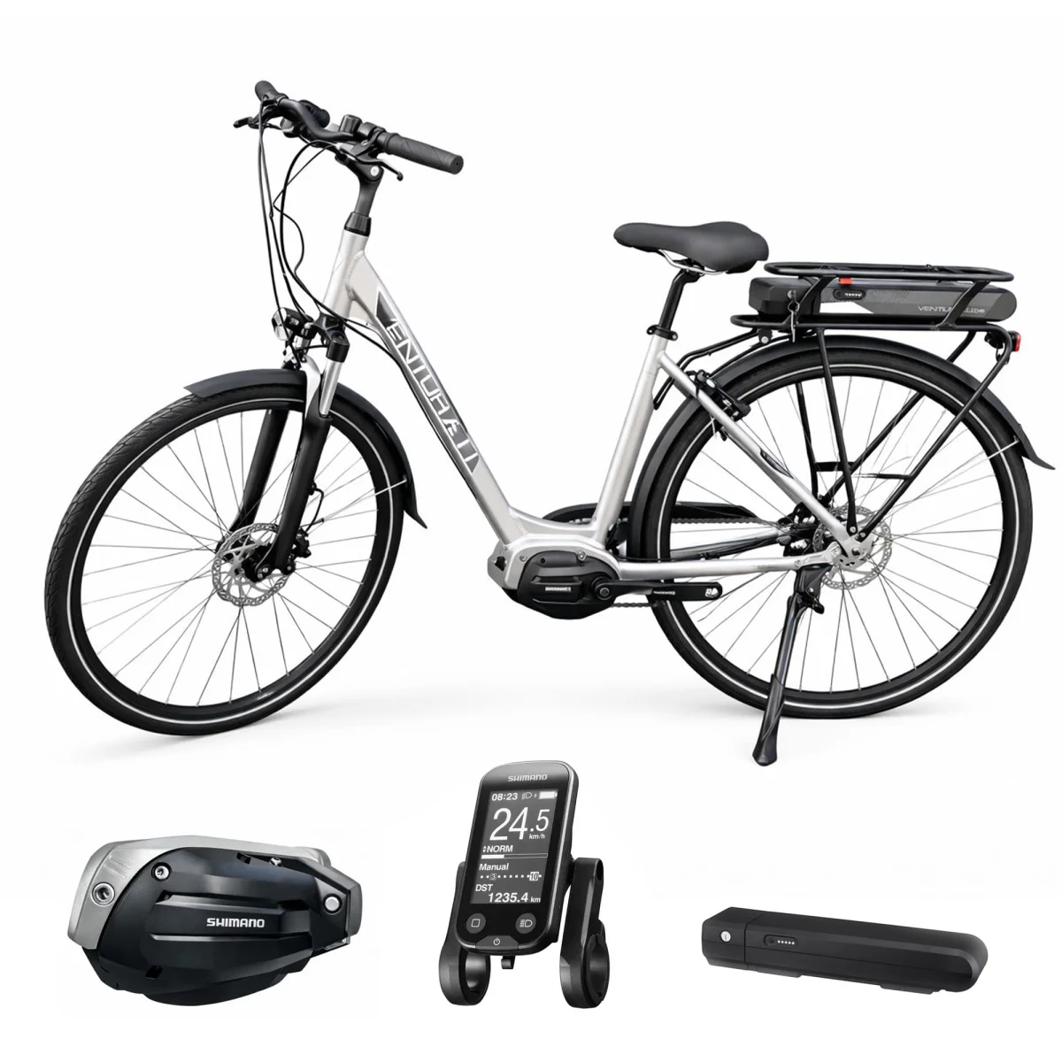Rower elektryczny miejski Venturelli S-Motive Sport Shimano 40Nm 54cm 28''