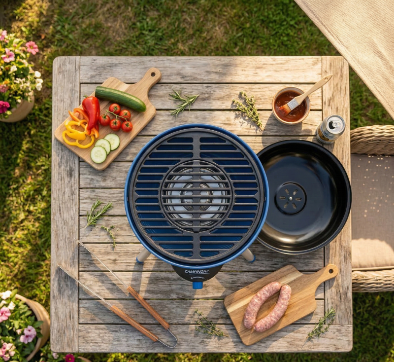 Grill turystyczny ogrodowy na gaz