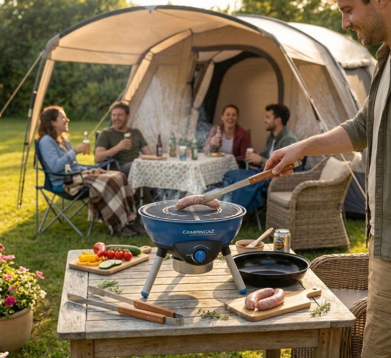 Grill turystyczny ogrodowy na gaz