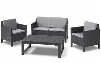 Meble ogrodowe Keter CHICAGO OUTDOOR 4 częściowy zestaw wypoczynkowy