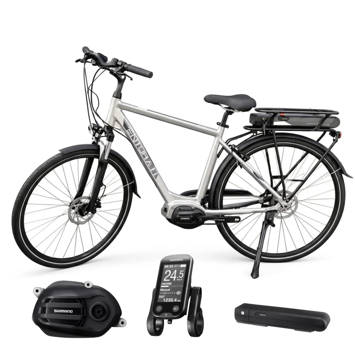 Rower elektryczny miejski Venturelli S-Motive Sport Shimano 40Nm 53cm 28''