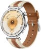Smartwatch zegarek Huawei Watch GT 6 41mm srebrny brązowy pasek