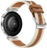Smartwatch zegarek Huawei Watch GT 6 41mm srebrny brązowy pasek - zdjęcie 6
