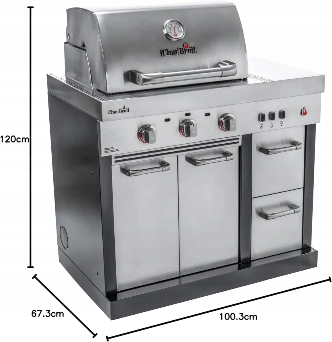Grill ogrodowy gazowy kuchnia ogrodowa modułowa Char-Broil Ultimate 3200 - zdjęcie 3