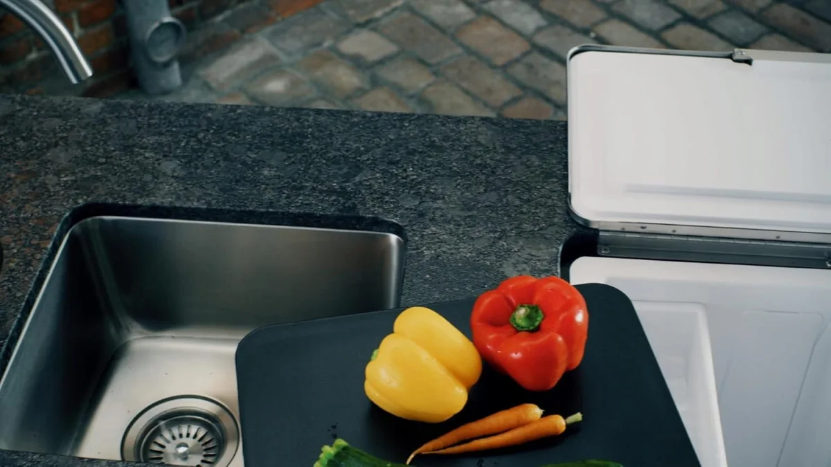 Grill ogrodowy gazowy kuchnia ogrodowa modułowa Char-Broil zlew stal - zdjęcie 9