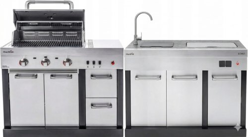 Grill ogrodowy gazowy kuchnia ogrodowa modułowa Char-Broil zlew stal - zdjęcie 2